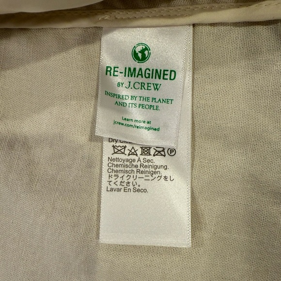 J. Crew Women's Blazer Size 12 Natural Beige Linen NWT - Picture 8 of 11